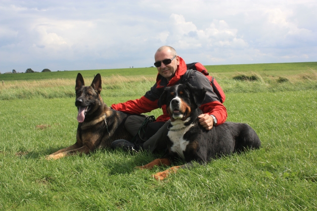 Matthias mit Hunden